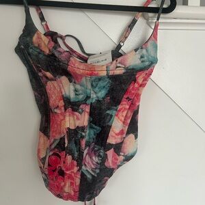 Miaou tie back corset size medium